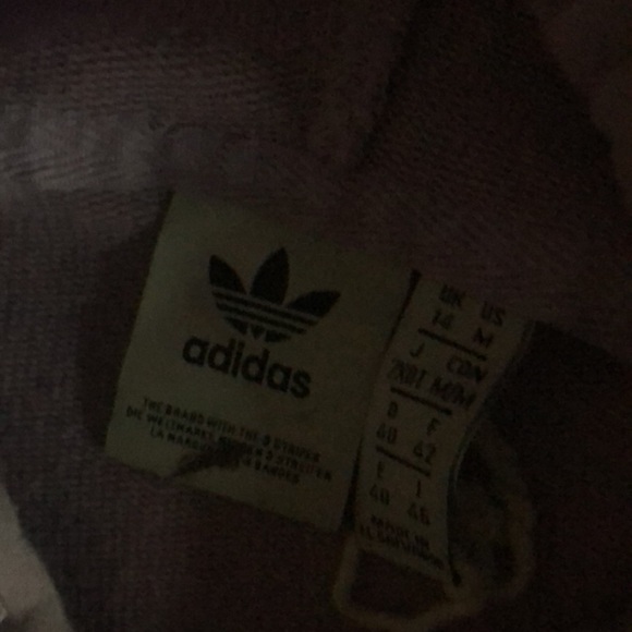 Light purple cropped adidas hoodie. Size US medium. - Picture 2 of 4